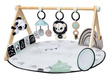 Tiny Love gymnastics / educational mat with wooden stand Decor black and white