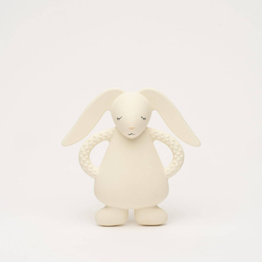 Moonie Rabbit Cream teether made of natural rubber