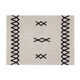 Lorena Canals® handwoven 100% cotton rug 120 x 160 cm | Atlas Natural + Black