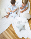 Lorena Canals® handwoven 100% cotton rug 120 x 160 cm | Wings Silhouette