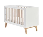 Pinio | Swing | Łóżeczko 120 x 60 | White + Natural