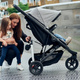 Thule® Spring trójkołowy wózek spacerowy | Matt Black + Grey Melange
