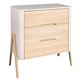 Troll Nursery | Torsten | Dresser with Changing Table | White + Natural Wax