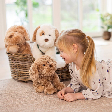Teddykompaniet® plush cuddly mascot, Selma dog brown 35cm
