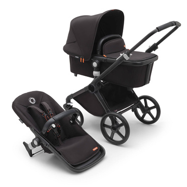 Bugaboo® Fox Cub 2-in-1 set, pram deep-walker | Midnight Black