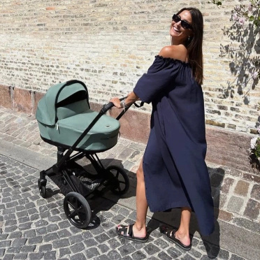 Cybex® Priam 4 2in1 set, deep-stroller | Leaf Green + Rosegold