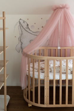 Waldin® tiulowy baldachim ze wspornikiem Rose