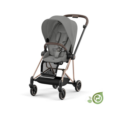 Cybex® Platinum Mios 3.0 pram stroller | Pearl Gray Conscious Collection