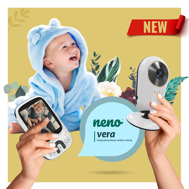 Neno® Vera bezprzewodowa niania elektroniczna 2,4 GHz z ekranem 3,2"