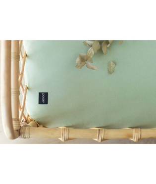 Poofi® prześcieradło 100% bawełna organiczna, 140 x 70 cm szałwia 