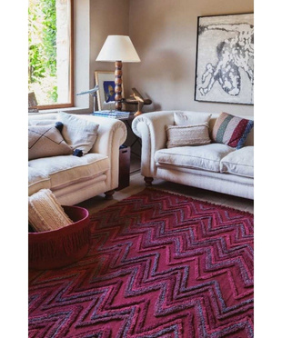 Lorena Canals® ręcznie tkany dywan ze 100% bawełny 170 x 240 cm | Earth Savannah Red