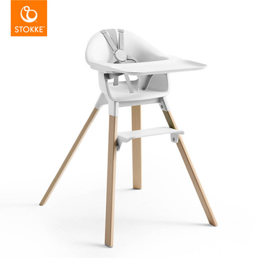 Stokke® Clikk™ ergonomic baby chair | Natural + White
