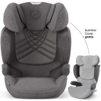 Cybex® Solution T i-Fix car seat 15-36 kg | Mirage Grey Plus