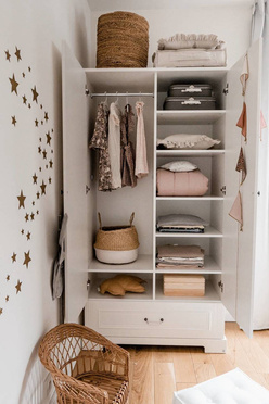 Bellamy® Ines tall 2-door closet 'tall' | Elegant White