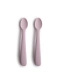 Mushie silicone spoons 2pack soft lilac