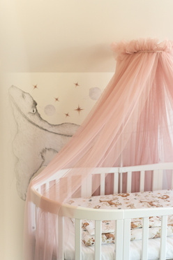 Waldin® tiulowy baldachim ze wspornikiem Rose