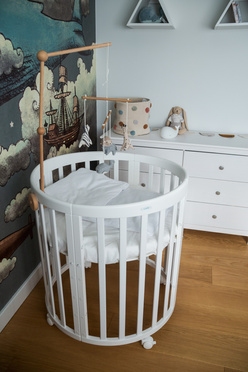 Waldin® 7in1 Oval crib