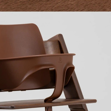 Stokke® Tripp Trapp® Complete Set 4-in-1, feeding chair + recliner + baby set + tray | Walnut Brown