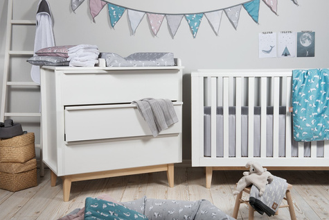 Troll Nursery | Scandy | Crib - 140 x 70 cm | White