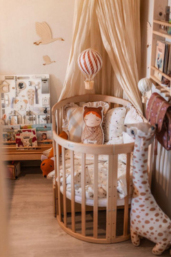 Waldin® 7in1 Oval crib