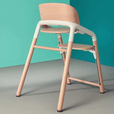 Bugaboo® Giraffe High Chair | Warm Wood + Grey