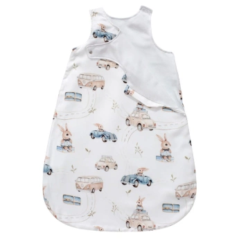 Letni śpiworek bambusowy do spania 0-6 Cars