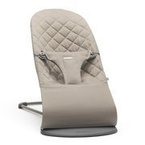 BabyBjorn | Bliss Baby Bouncer | Lounger-Bouncer | 100% Cotton | Sand Grey