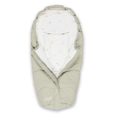 Lodger® waterproof double layer winter stroller sleeping bag light gray Taslon Drizzle