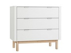 Pinio Miloo 3-drawer chest of drawers white