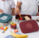 ECO RASCALS klasyczny Lunch Box Bento | Bordowy