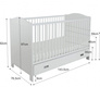 BELLAMY FINO - CRIB WITH COUCH FUNCTION 70X140
