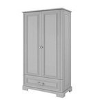 Bellamy® Ines szafa 2-drzwiowa | Neutral Grey
