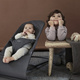 BabyBjorn | Bliss Baby Bouncer | Leżaczek-Bujaczek | 100% Bawełna | Anthracite