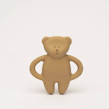 Moonie the Caramel bear teether made of natural rubber