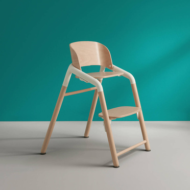 Bugaboo® Giraffe High Chair krzesełko | Neutral Wood + White