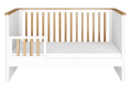 BELLAMY RUBAN - CRIB WITH COUCH FUNCTION 70X140 / NO DRAWER /