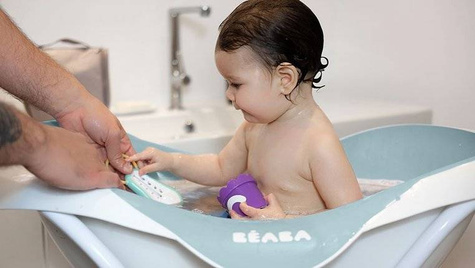 BEABA Camele'o | Classic Baby Bathtub | Green Blue
