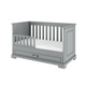 Bellamy® Ines 70/140 crib with drawer and sofa function | Neutral Grey