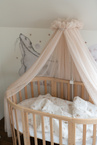 Waldin® tiulowy baldachim ze wspornikiem Beige
