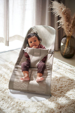 BabyBjorn | BLISS MESH Baby Bouncer | Leżaczek-Bujaczek | Szary Beż