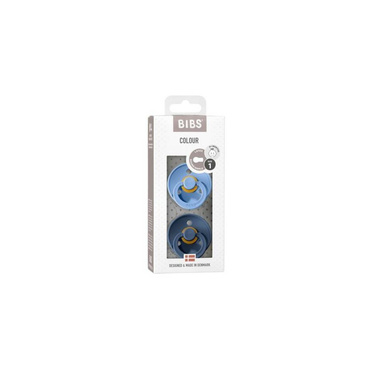 Bibs 2pack | Kauczukowy Smoczek Uspokajający Sky blue Still blue  S 2pack