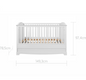 Bellamy Royal timeless white crib 70x140