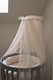 Waldin® tulle canopy with bracket Champagne