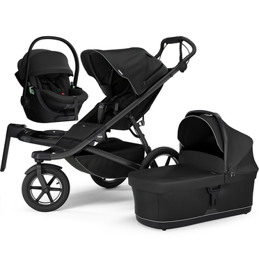 Thule® Urban Glide 3 | 2in1 set | multifunctional 3-wheel jogging stroller | Black