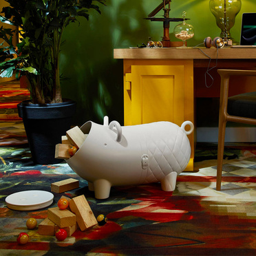 Cybex® by Marcel Wanders, Hausschwein świnka domowa – pojemnik, ozdoba | Black