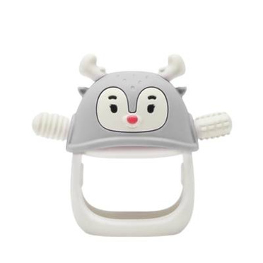 Smily Mia reindeer teether light gray