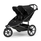 Thule® Urban Glide 3 Double twin multifunctional tricycle pram running | Jet Black Alu