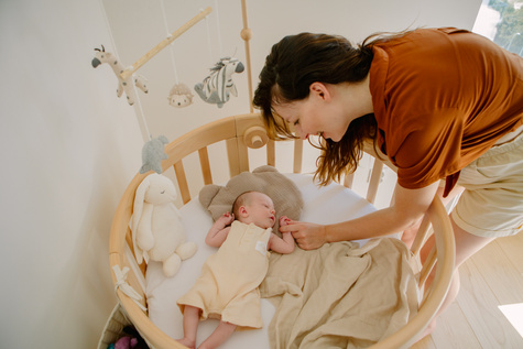 Waldin® 7in1 Oval crib