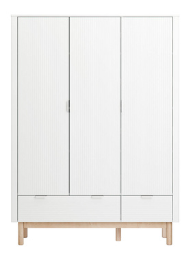 Pinio Miloo 3 door closet white