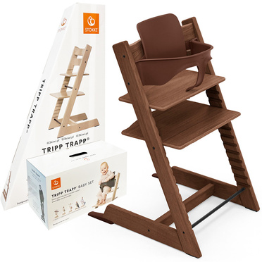 Stokke® Tripp Trapp® 2in1 set, chair + baby set | Exclusive Oak Warm Brown (oak)